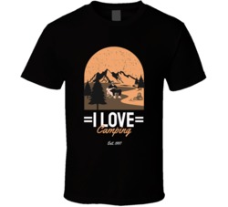 I Love Camping Adventures Camping Outdoorsman Fishing Cottage Graphic T Shirt 39047061