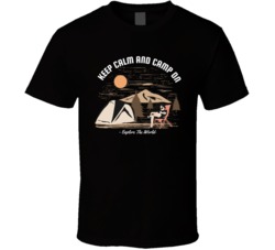 Keep Calm And Camp On Adventures Camping Outdoorsman Fishing Cottage Graphic T Shirt 39047062