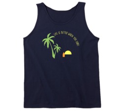 Life Is Better When You Surf Surfing Surf Board Ocean Swimming Vacation Summer Surfing Graphic Tanktop 39049195