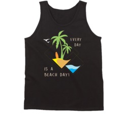 Everyday Is A Beach Day Surfing Surf Board Ocean Swimming Vacation Summer Graphic Tanktop 39049229