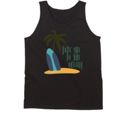Take Me To The Ocean Surfing Surf Board Ocean Swimming Vacation Summer Surfing Graphic Tanktop 39049232