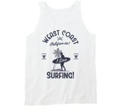 West Coast California Surfing Surfing Surf Surfboard Summer Waves Vacation Graphic Tanktop 39049233