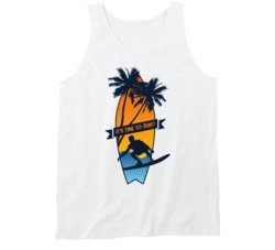 It's Time To Surf Surfing Surf Board Ocean Swimming Vacation Summer Surfing Graphic Tanktop 39049269