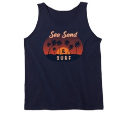 Sea Sand Surf Surfing Surf Board Ocean Swimming Vacation Summer Surfing Graphic Tanktop 39049285