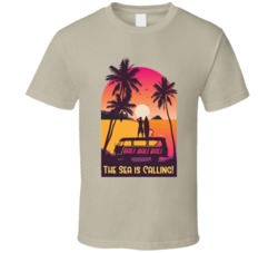 Bali Bali The Sea Is Calling Surf Board Vacation Beach Summer Graphic T Shirt 39049291