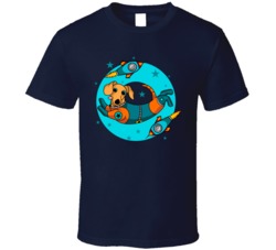 Weiner Dog Rocketship Daschund Astronaut Funny Animal Space Cartoon Animal Lover Fan T Shirt 39049316