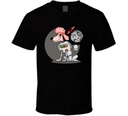 Poodle Astronaut Dog Funny Animal Space Cartoon Animal Lover Fan T Shirt 39049317
