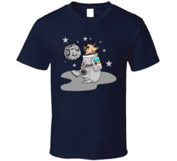 Astronaut French Bulldog Funny Animal Space Cartoon Animal Lover Fan T Shirt 39049319