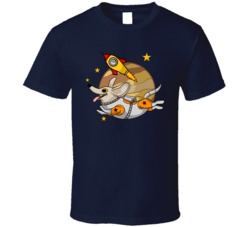 Astronaut Dog Funny Animal Space Cartoon Animal Lover Fan T Shirt 39049321