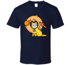 Galaxy Kitten Cat Astronaut Funny Animal Space Cartoon Animal Lover Fan T Shirt 39049325