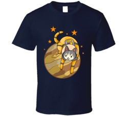 Jupiter Astronaut Cat Funny Animal Space Cartoon Animal Lover Fan T Shirt 39049327