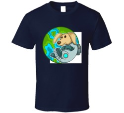 Dog Astronaut Planet Earth Galaxy Funny Animal Space Cartoon Animal Lover Fan T Shirt 39049330