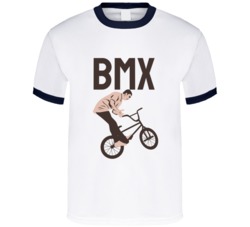 Bmx Cartoon Action Shot Motorcyle Bicycle Mountain Biking Extreme Sports Summer Outdoor T Shirt 39058612