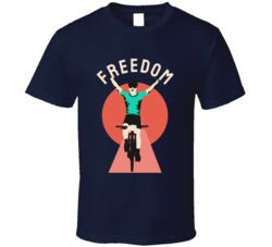 Freedom Motorcyle Bicycle Mountain Biking Extreme Sports Summer Outdoor T Shirt 39058618
