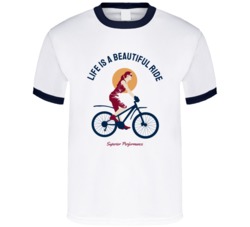 Life Is A Beautiful Ride Motocross Bmx Motorcyle Bicycle Mountain Biking Extreme Sports Summer Outdoor T Shirt 39058629