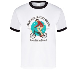 Every Ride Is A Tiny Holiday Enjoy Every Moment Motorcyle Bicycle Mountain Biking Extreme Sports Summer Outdoor T Shirt 39058634