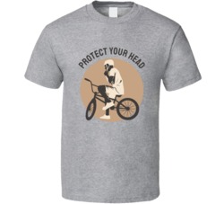 Protect Your Head Motocross Bmx Motorcyle Bicycle Mountain Biking Extreme Sports Summer Outdoor T Shirt 39058636