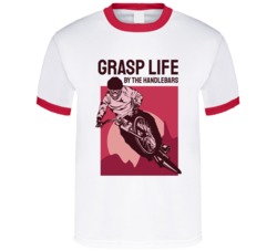 Grasp Life By The Handlebars Motocross Bmx Motorcyle Bicycle Mountain Biking Extreme Sports Summer Outdoor T Shirt 39058652