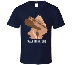 Walk In Nature Camping Outdoors Cool Mountains Trees Rockies Graphic T Shirt 39084023