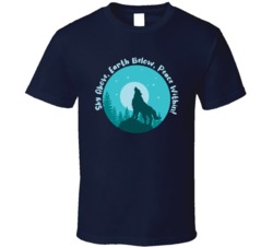 Sky Above Earth Below Peace Within Cool Camping Outdoors Cool Mountains Trees Rockies Graphic T Shirt 39084030