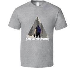 Lost In The Forest Camping Outdoors Cool Mountains Trees Rockies Graphic T Shirt 39084034