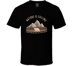 Enjoy The Millions Of Stars Above Nature Calling Cottage Camping Outdoors Cool Mountains Trees Rockies Graphic T Shirt 39084045