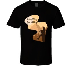 Everything For Hiking Cottage Camping Outdoors Cool Mountains Trees Rockies Graphic T Shirt 39084050