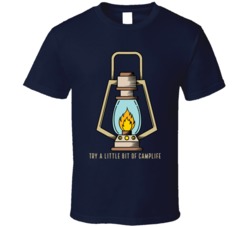 Try A Little Bit Of Campire Camping Outdoors Cool Mountains Trees Rockies Graphic T Shirt 39084075