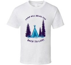 Camp Will Bring You Back To Life Cottage Camping Outdoors Cool Mountains Trees Rockies Graphic T Shirt 39084083