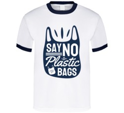 Say No To Plastic Bags Earth Nature Lover Trees Plants Geography Whale Animals Planet T Shirt 39090656