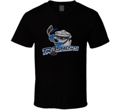 Danbury Trashers Defunct Minor Hockey League Logo Fan T Shirt 39115757