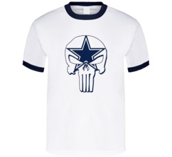 Dallas Cowboys Skull Cool Sports Fan Football Graphic T Shirt 39157981