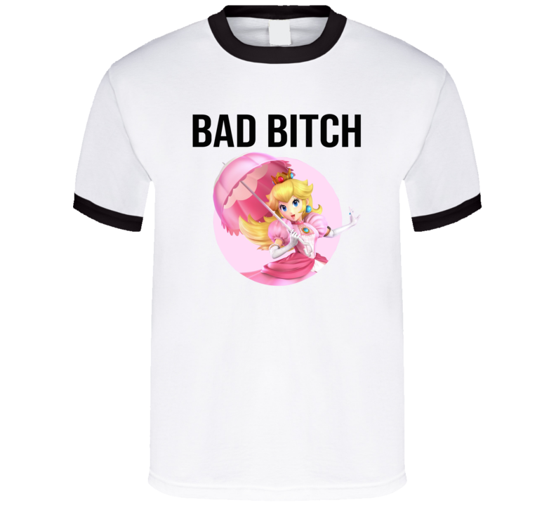 Bad Bitch Peach Funny Super Smash Brothers Fighter Gamming T Shirt