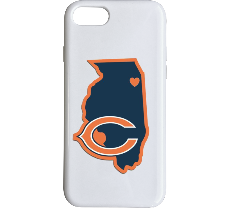 Bears Football Merchandise Illinois Us State Fan Phone Case