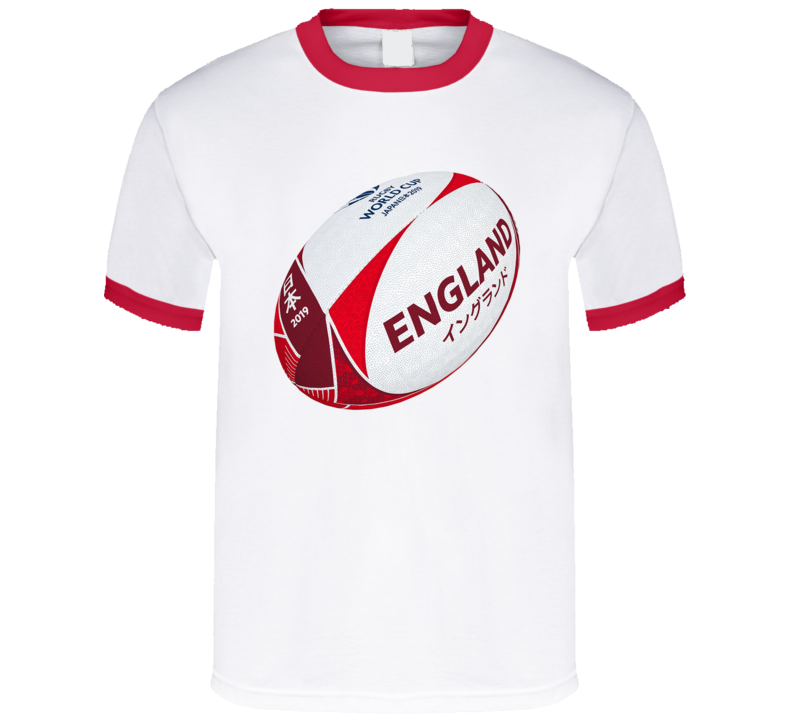 England Rugby Ball Logo World Cup Fan T Shirt