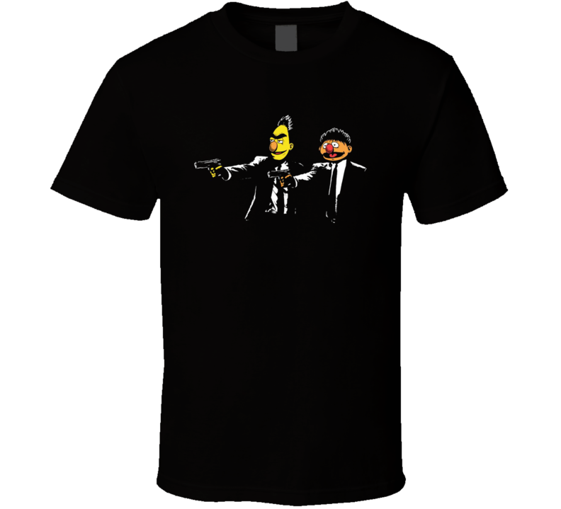 Bert And Ernie The Muppets Funny Pulp Fiction Parody Fan T Shirt