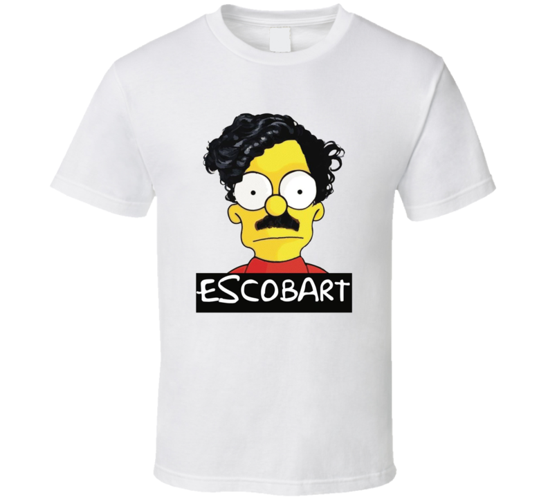 Escobart Bart Simpson Funny Pablo Escobar Narcos Cartoon Mashup T Shirt Escobart Bart Simpson Funny Pablo Escobar Narcos Cartoon Mashup T Shirt