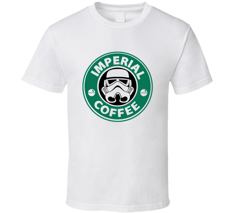 Imperial Coffee Cool Storm Troopers Star Wars Parody Logo T Shirt