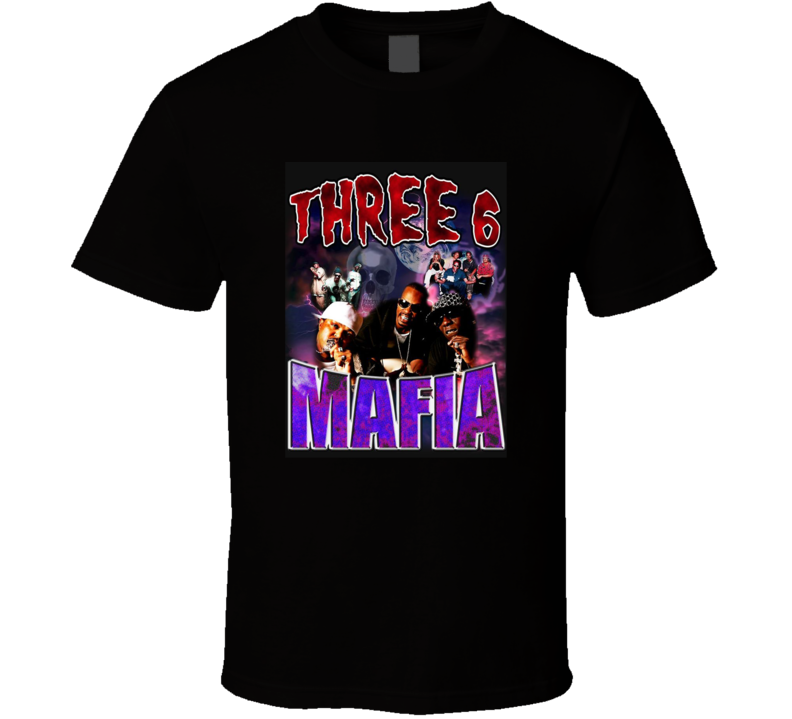 Three 6 Mafia Vintage Rap Music Hip Hop Music Celebrity Fan T Shirt