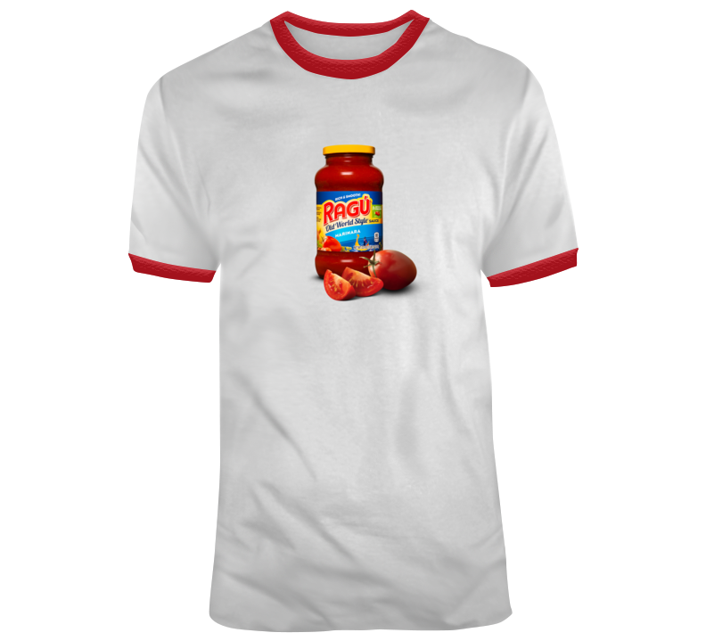 Rich And Smooth Ragu Marinara Tomator Spaghetti Sauce Bottle Food T Shirt