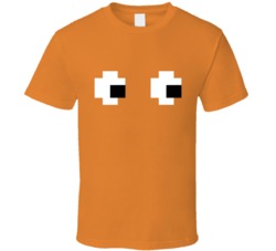 Pacman Orange Ghost Halloween Costume T Shirt 36554165