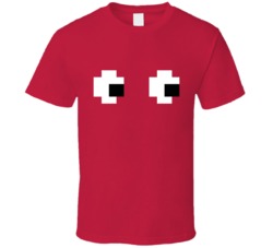 Pacman Red Ghost Halloween Costume T Shirt 36554166