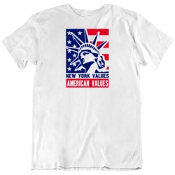 New York Values American Values Bernie Trump Cruz Elections T Shirt 36570146