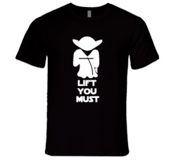 Yoda Lift Workout Fitness T Shirt 36570217