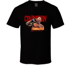 Colby Covington Fighter Grunge Fire T Shirt 36584456