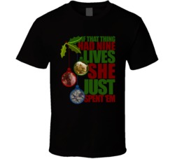 Fried Cat 9 Lives National Lampoons Christmas Vacation T Shirt 37099974