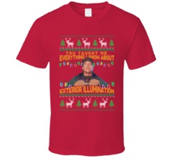 Exterior Illumination Clark Christmas Vacation Ugly Sweater T Shirt 37099978