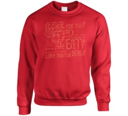 Eggnog Left For Dead Sketch Vintage Crewneck Crewneck Sweatshirt 37106260