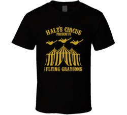 Halys Circus Presents The Flying Graysons Batman Comic Book Fan T Shirt 37178811