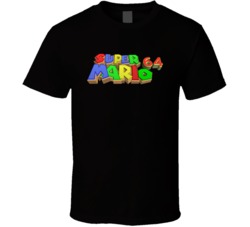 Super Mario Nintendo 64 N64 Video Game Fan Cool T Shirt 37456799